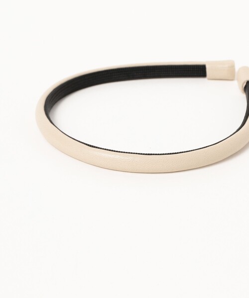 Demi-Luxe BEAMS（デミルクス ビームス）の「IRIS47 / Nocturne ヘッドバンド（その他ヘアアクセサリー・レディース・ブラック/ベージュ・ONE SIZE）」の6枚目の写真
