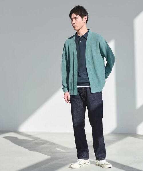 green label relaxing（グリーンレーベルリラクシング）の「リネン アゼ イージーカーディガン（カーディガン/ボレロ・メンズ・ライトブルー/ライトグレー/ブラック/ブラウン・L/M/S/XL）」の22枚目の写真