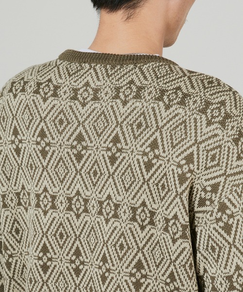 superNova.(スーパーノヴァ)の「superNova. Hexagram knit pullover / SN-106B(ニット/セーター・メンズ・オリーブ・M/S)」の14枚目の写真