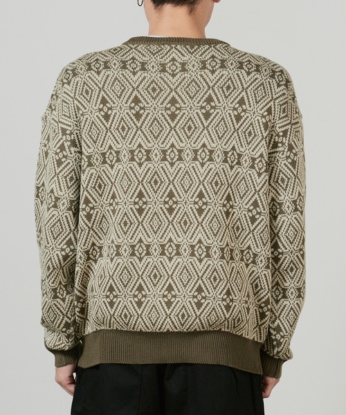 superNova.(スーパーノヴァ)の「superNova. Hexagram knit pullover / SN-106B(ニット/セーター・メンズ・オリーブ・M/S)」の16枚目の写真