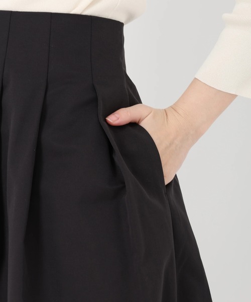 STRAWBERRY-FIELDS(ストロベリーフィールズ)の「T/Cグログラン(スカート・レディース・オフホワイト/ライトカーキ/ブラック・2)」の10枚目の写真