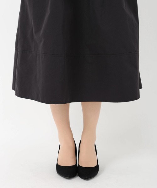 STRAWBERRY-FIELDS(ストロベリーフィールズ)の「T/Cグログラン(スカート・レディース・オフホワイト/ライトカーキ/ブラック・2)」の11枚目の写真