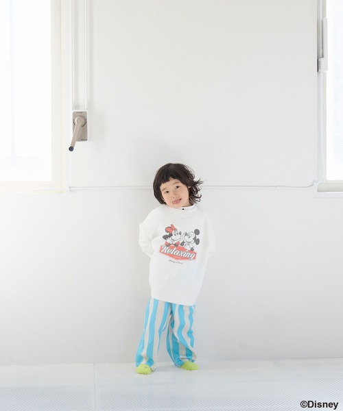 LOWRYS FARM（ローリーズファーム）の「Ｄｉｓｎｅｙ／ウラケプルオーバー　654411（スウェット・キッズ・ピンク/ブルー/オフホワイト/アイボリー・150cm/140cm/130cm/120cm/110cm）」の5枚目の写真