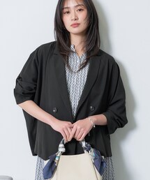 INDIVI | 【さらに軽く軽快!/着る日傘】ドルマンダブルジャケット(テーラードジャケット)