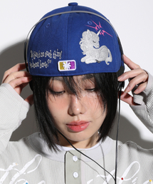 GLACK（グラック）の「GC077 スリーピングユニコーンボールキャップ (ネイビー)（キャップ）」