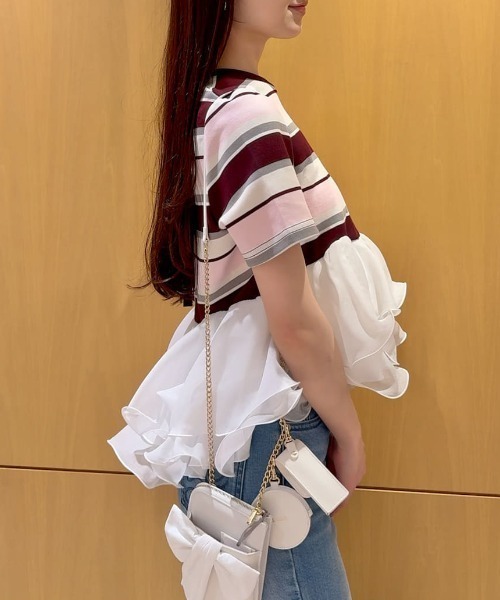 SNIDEL（スナイデル）の「【WEB限定カラーあり】ボリュームペプラム