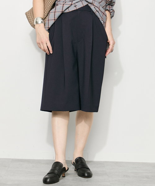 journal standard L'essage(ジャーナルスタンダードレサージュ)の「ウーリーノライトショートパンツ(その他パンツ・レディース・グレー/ネイビー・38/36)」の12枚目の写真