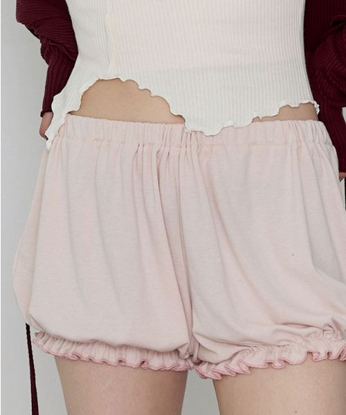 DEVIWEAR(デヴィウェア)の「フリルバルーンショーツ DEVI-B0093-コットンピーチ(その他パンツ・レディース・ピンク・SMALL/MEDIUM)」の4枚目の写真