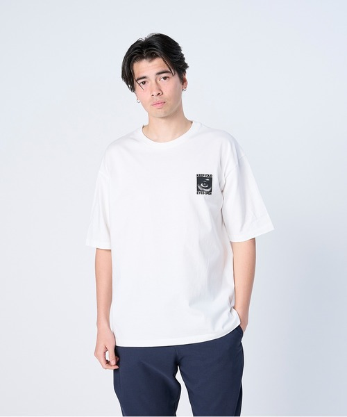 FLASH PACKER(フラッシュパッカー)の「FLASH PACKER フラッシュパッカー/ Dry Silky Cotton 眼差しフォトプリントTシャツ バックプリント ボックスシルエット // XT-EYES(Tシャツ/カットソー・メンズ・グレー/ブラック/ホワイト・LARGE/MEDIUM/SMALL/X-LARGE)」の4枚目の写真