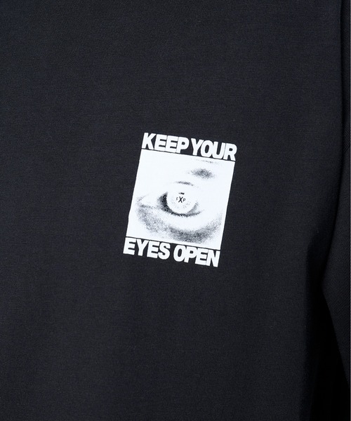 FLASH PACKER(フラッシュパッカー)の「FLASH PACKER フラッシュパッカー/ Dry Silky Cotton 眼差しフォトプリントTシャツ バックプリント ボックスシルエット // XT-EYES(Tシャツ/カットソー・メンズ・グレー/ブラック/ホワイト・LARGE/MEDIUM/SMALL/X-LARGE)」の10枚目の写真
