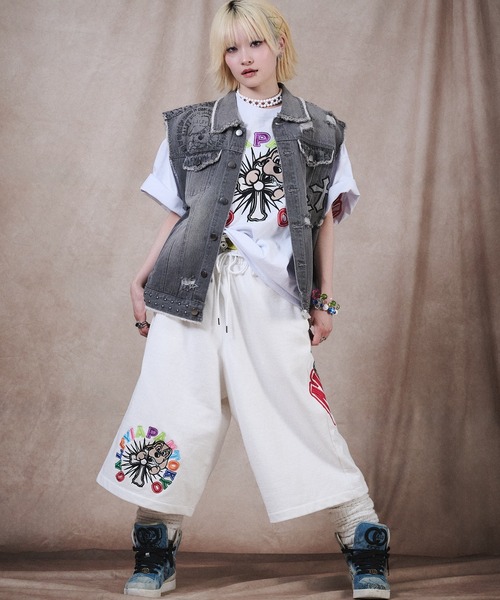 GALFY(ガルフィー)の「【GALFY/ガルフィー】VIBE↑↑クラッシュベスト(ベスト・メンズ・グレー/ブラック/ブルー・XL/M/L)」の21枚目の写真