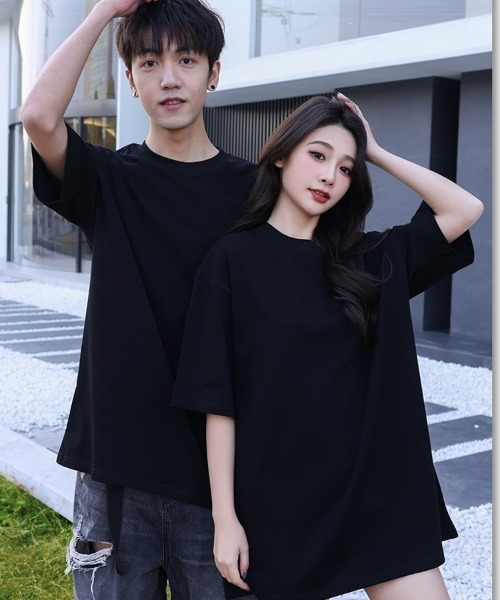 Flugge(フラッジー)の「シンプルオーバーTシャツ(Tシャツ/カットソー・レディース・ホワイト/ブラック・FREE)」の2枚目の写真