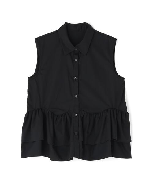 NATURAL BEAUTY BASIC(ナチュラルビューティーベーシック)の「ティアードペプラムシャツ(シャツ/ブラウス・レディース・ブラック/ブルー/オフホワイト/ピンク・MEDIUM/SMALL)」の15枚目の写真