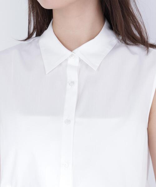 NATURAL BEAUTY BASIC(ナチュラルビューティーベーシック)の「ティアードペプラムシャツ(シャツ/ブラウス・レディース・ブラック/ブルー/オフホワイト/ピンク・MEDIUM/SMALL)」の22枚目の写真