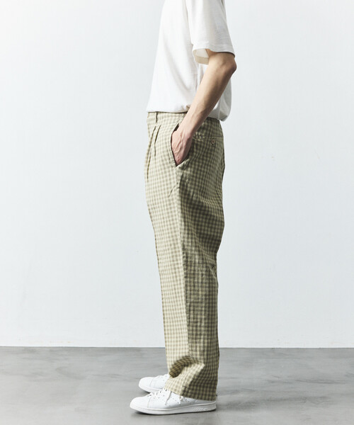 セール】LINEN COTTON EASY SLACKS/リネンコットン イージースラックス