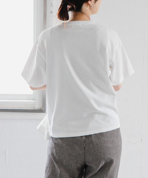FORK&SPOON（フォークアンドスプーン）の「FORK&SPOON　ソリッドショートスリーブTシャツ（Tシャツ/カットソー・レディース・ブラック/グレー系その他/オフホワイト/グリーン系その他・1）」の8枚目の写真