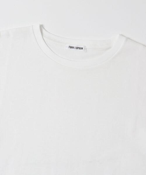 FORK&SPOON（フォークアンドスプーン）の「FORK&SPOON　ソリッドショートスリーブTシャツ（Tシャツ/カットソー・レディース・ブラック/グレー系その他/オフホワイト/グリーン系その他・1）」の11枚目の写真