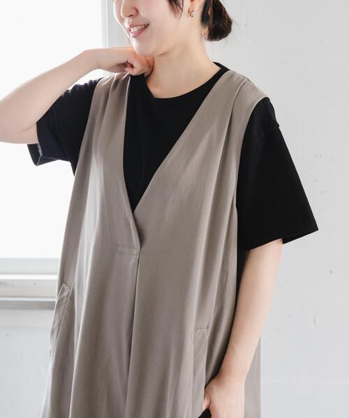 FORK&SPOON（フォークアンドスプーン）の「FORK&SPOON　ソリッドショートスリーブTシャツ（Tシャツ/カットソー・レディース・ブラック/グレー系その他/オフホワイト/グリーン系その他・1）」の13枚目の写真