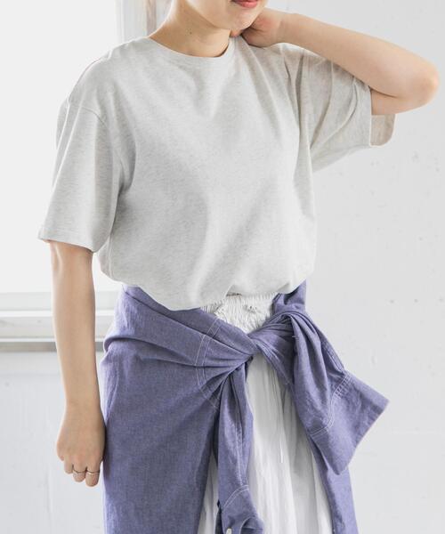 FORK&SPOON（フォークアンドスプーン）の「FORK&SPOON　ソリッドショートスリーブTシャツ（Tシャツ/カットソー・レディース・ブラック/グレー系その他/オフホワイト/グリーン系その他・1）」の20枚目の写真