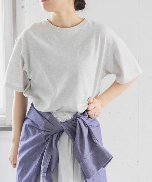 FORK&SPOON（フォークアンドスプーン）の「FORK&SPOON　ソリッドショートスリーブTシャツ（Tシャツ/カットソー・レディース・ブラック/グレー系その他/オフホワイト/グリーン系その他・1）」の21枚目の写真