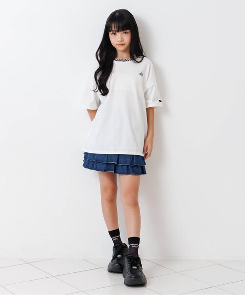 algy(アルジー)の「柄使いBIGT(Tシャツ/カットソー・キッズ・ブラック/オフホワイト・160/150/140/130)」の5枚目の写真