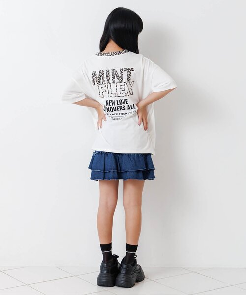 algy(アルジー)の「柄使いBIGT(Tシャツ/カットソー・キッズ・ブラック/オフホワイト・160/150/140/130)」の7枚目の写真