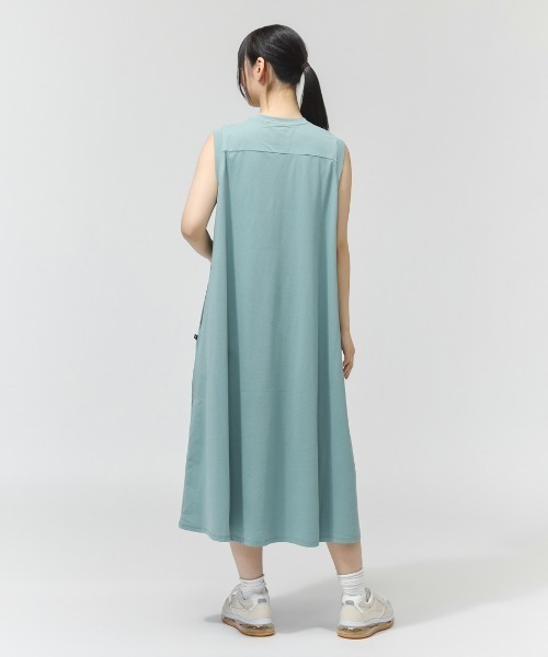 CONVERSE（コンバース）の「コンバース  CV LOGO ONEPIECE L ワンピース（ワンピース・レディース・ブルー/チャコールグレー/ブラック・M/L）」の5枚目の写真