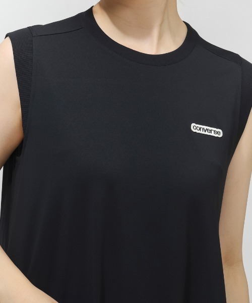CONVERSE（コンバース）の「コンバース  CV LOGO ONEPIECE L ワンピース（ワンピース・レディース・ブルー/チャコールグレー/ブラック・M/L）」の8枚目の写真