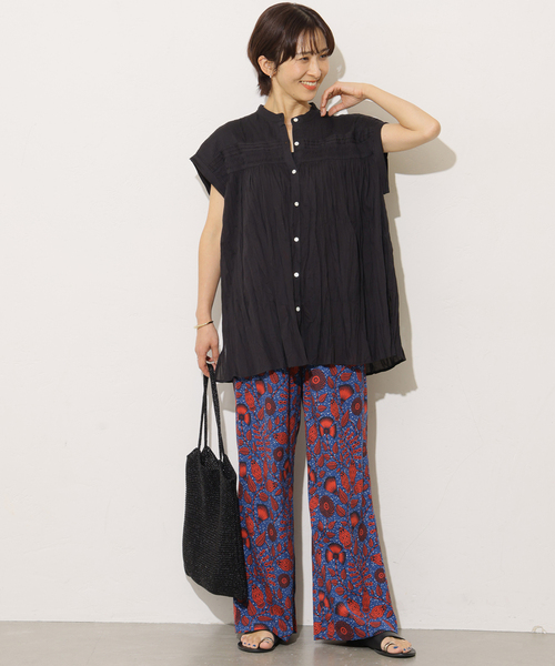 JOURNAL STANDARD relume(ジャーナルスタンダード レリューム)の「コットンボイルクリンクルピンタックフレンチ(シャツ/ブラウス・レディース・ブラック/ホワイト/ライトブルー/ブラウン・FREE)」の11枚目の写真