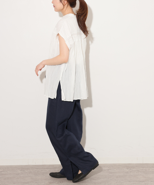 JOURNAL STANDARD relume(ジャーナルスタンダード レリューム)の「コットンボイルクリンクルピンタックフレンチ(シャツ/ブラウス・レディース・ブラック/ホワイト/ライトブルー/ブラウン・FREE)」の19枚目の写真