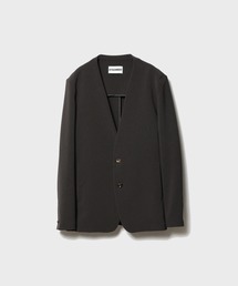 ATTACHMENT | 【ATTACHMENT/アタッチメント】PE STRETCH DOUBLE CLOTH COLLARLESS JKT/ポリエステルストレッチダブルクロス カラーレスジャケット(テーラードジャケット)