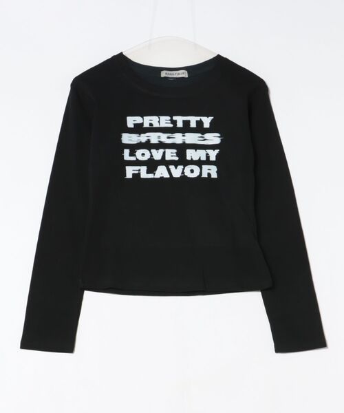 BARELY BLUE(ベアリーブルー)の「【 BARELY BLUE / ベアリーブルー 】 グランジ グラフィック ロゴ ロンT(Tシャツ/カットソー・レディース・ホワイト/ブラック/グレー・FREE)」の12枚目の写真