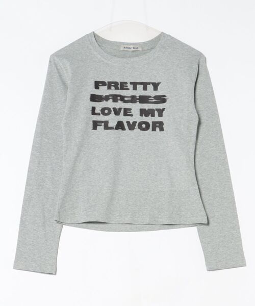 BARELY BLUE(ベアリーブルー)の「【 BARELY BLUE / ベアリーブルー 】 グランジ グラフィック ロゴ ロンT(Tシャツ/カットソー・レディース・ホワイト/ブラック/グレー・FREE)」の13枚目の写真