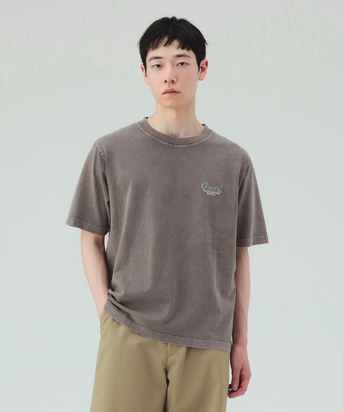 BEAMS HEART(ビームスハート)の「【6/18値下げ】GMS ウォッシュ加工 ワンポイント刺繍 Tシャツ(ユニセックス)(Tシャツ/カットソー・メンズ・ブラウン/ブラック・SMALL/MEDIUM/LARGE)」の4枚目の写真