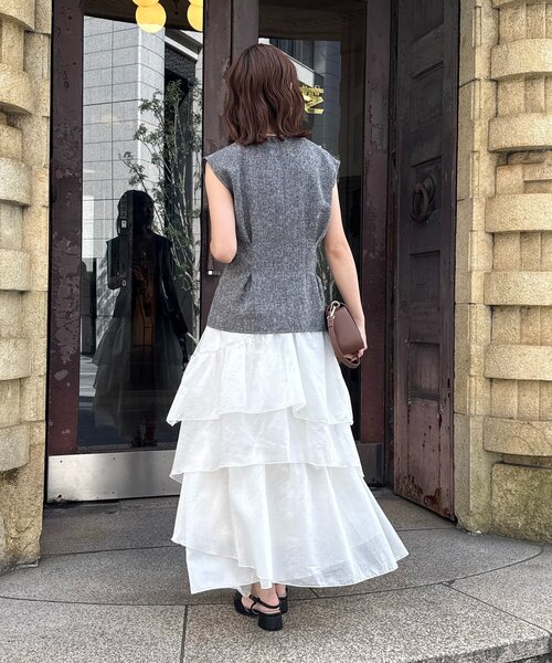 Thevon(ゼボン)の「【Yuna企画】ランダムティアードスカート(スカート・レディース・オフホワイト・M/S)」の20枚目の写真