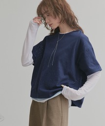 ロールアップ スリーブTシャツ