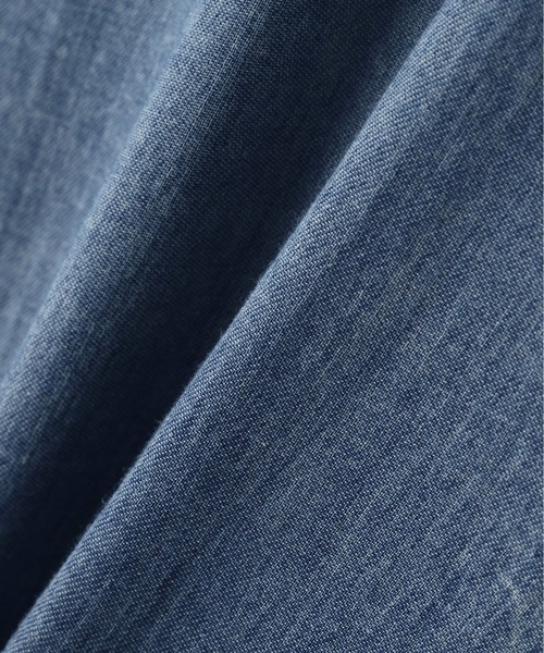 AVIREX（アヴィレックス）の「WIND THROUGH DENIM S/S SHIRTS / ウィンドスルー デニム 半袖シャツ / AVIREX / アヴィレックス（シャツ/ブラウス・メンズ・ライトインディゴブルー/インディゴブルー・X-LARGE/XX-LARGE）」の4枚目の写真