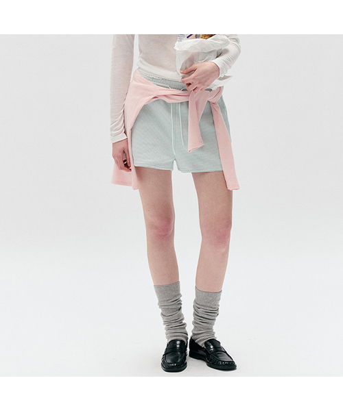 ROLAROLA(ロラロラ)の「NUBASIC WAFFLE BANDING SHORTS MINT(その他パンツ・レディース・ミント・FREE)」の1枚目の写真