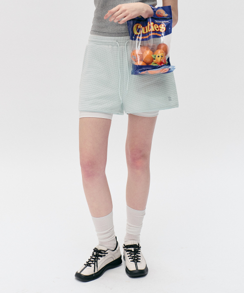 ROLAROLA(ロラロラ)の「NUBASIC WAFFLE BANDING SHORTS MINT(その他パンツ・レディース・ミント・FREE)」の2枚目の写真