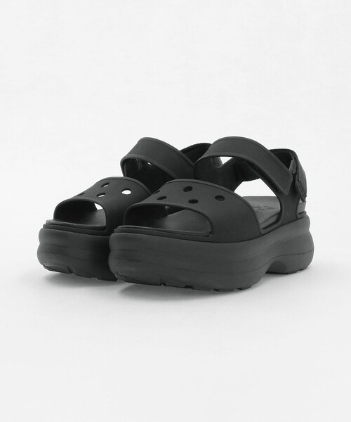 crocs(クロックス)の「<crocs> SOHO Y-ST SD(サンダル・レディース・オフホワイト/ブラック・21cm/22cm/25cm/24cm/23cm)」の6枚目の写真