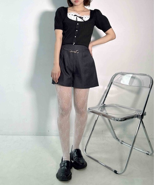 AS KNOW AS plus(アズノゥアズプラス)の「〇ビットベルト付きショートパンツ(その他パンツ・レディース・グレー/ブラック系その他/ブラック・FREE)」の11枚目の写真