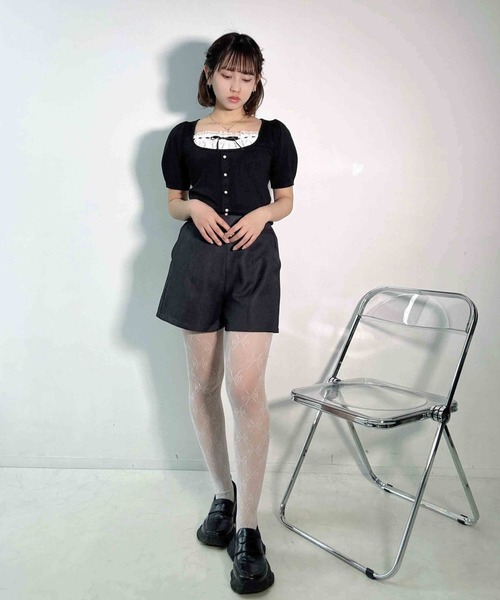 AS KNOW AS plus(アズノゥアズプラス)の「〇ビットベルト付きショートパンツ(その他パンツ・レディース・グレー/ブラック系その他/ブラック・FREE)」の13枚目の写真