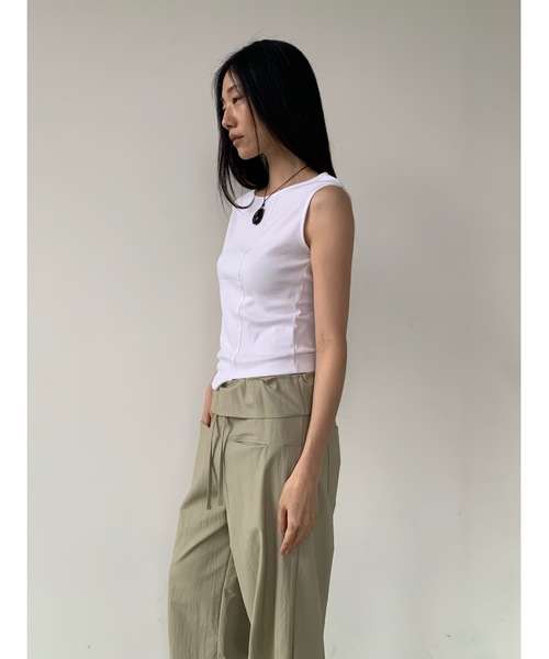 Didot.showroom（ディドット ショールーム）の「フロントポケットナイロンパンツ（その他パンツ・レディース・アイボリー/ネイビー/ベージュ・FREE）」の20枚目の写真