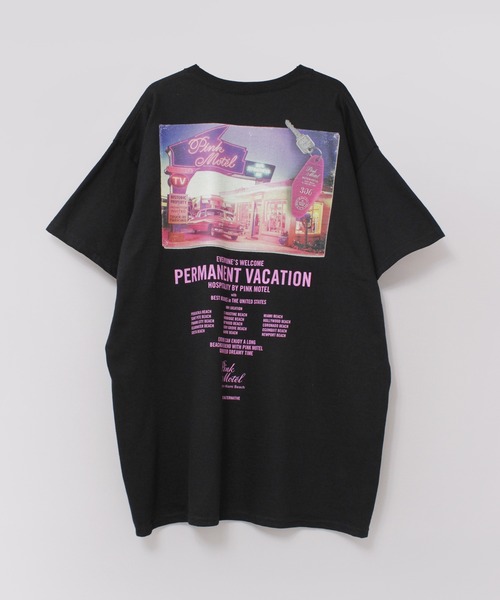 RNA(アールエヌエー)の「M2475 PINKMOTEL ナイトVER. PT. T(Tシャツ/カットソー・レディース・ブラック・X-LARGE/MEDIUM)」の5枚目の写真