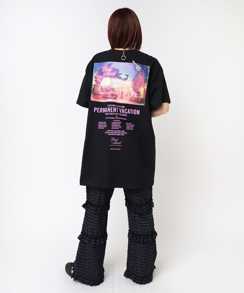 RNA(アールエヌエー)の「M2475 PINKMOTEL ナイトVER. PT. T(Tシャツ/カットソー・レディース・ブラック・X-LARGE/MEDIUM)」の9枚目の写真