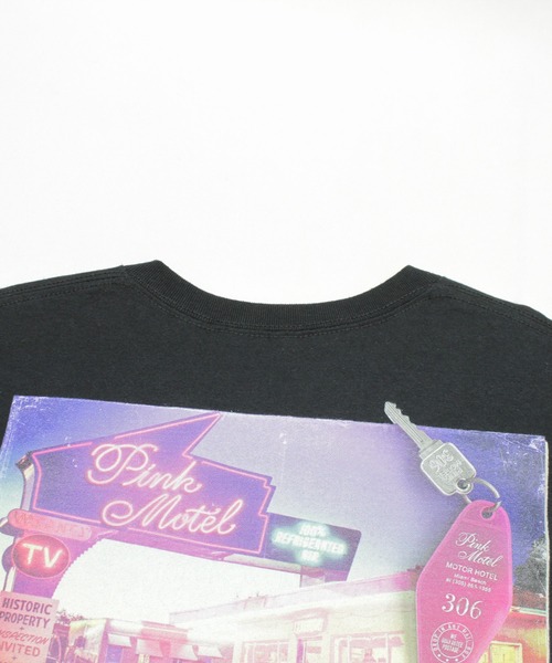 RNA(アールエヌエー)の「M2475 PINKMOTEL ナイトVER. PT. T(Tシャツ/カットソー・レディース・ブラック・X-LARGE/MEDIUM)」の15枚目の写真