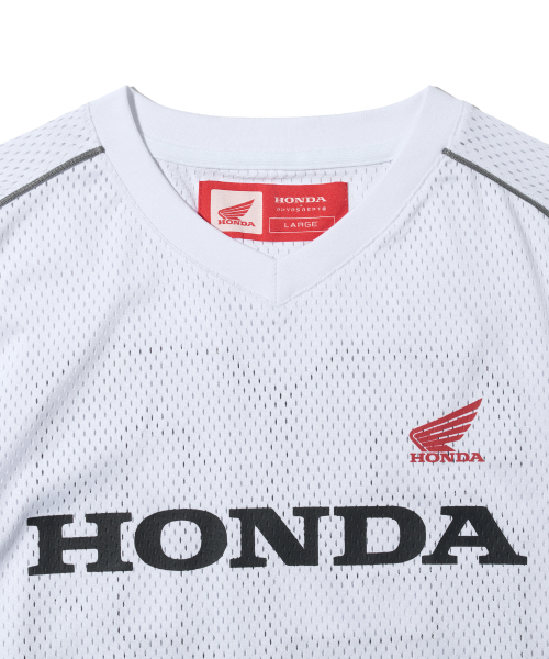 PHYPS MOTORCYCLE（フィップスモーターサイクル）の「Motorcycle Piping Mesh Short Sleeve White（Tシャツ/カットソー・レディース・その他・MEDIUM/LARGE/X-LARGE/SMALL）」の8枚目の写真