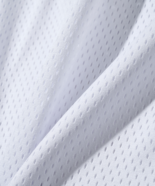 PHYPS MOTORCYCLE（フィップスモーターサイクル）の「Motorcycle Piping Mesh Short Sleeve White（Tシャツ/カットソー・レディース・その他・MEDIUM/LARGE/X-LARGE/SMALL）」の6枚目の写真