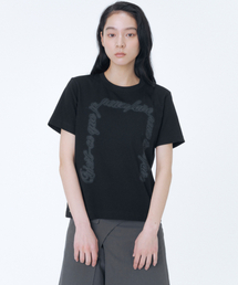 Chicano lettering short sleeve BLACK