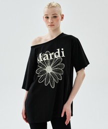Tシャツ/カットソー（ブラック/黒色系・オフショルダー）ファッション